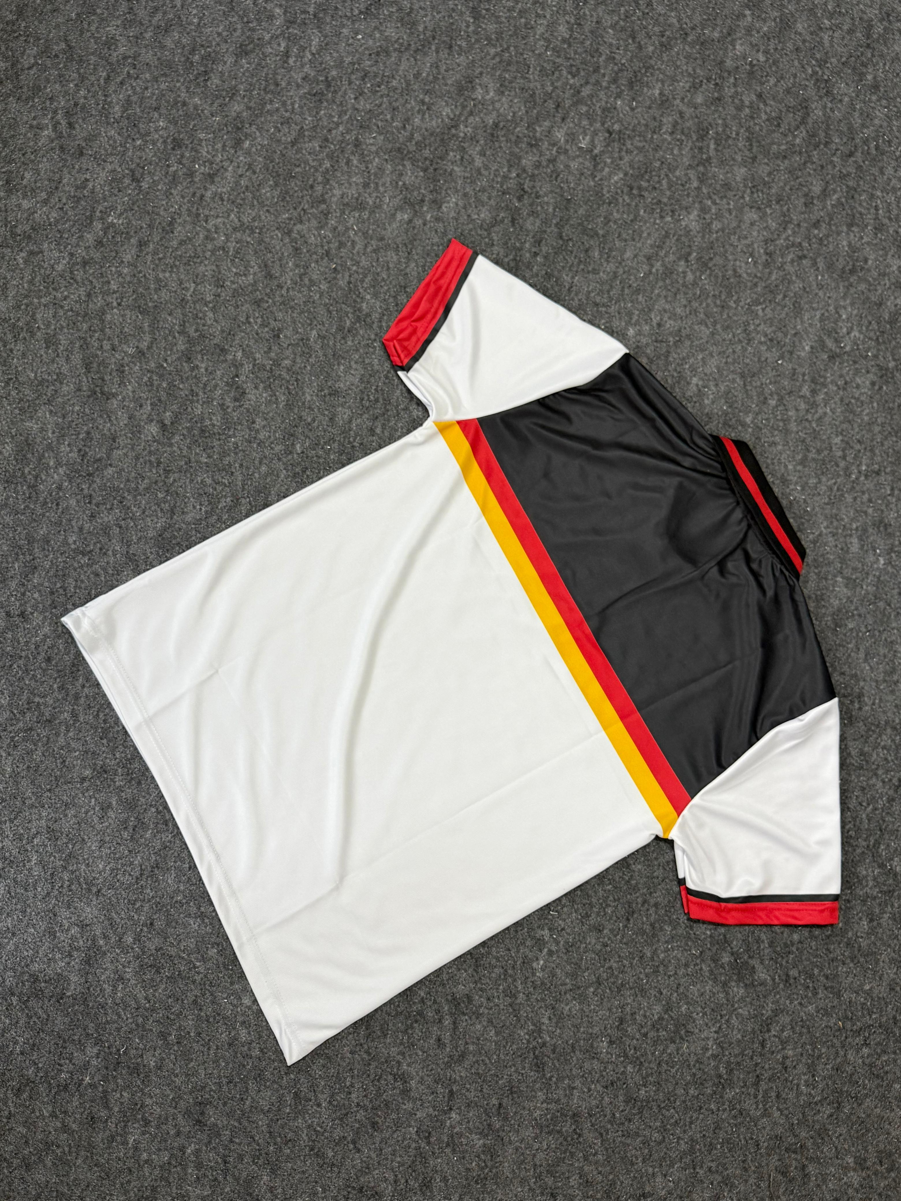 Adidas Originals Germany retro football jersey featuring the iconic 1988 home kit design.